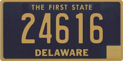 DE license plate 24616