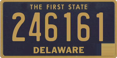 DE license plate 246161