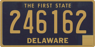 DE license plate 246162