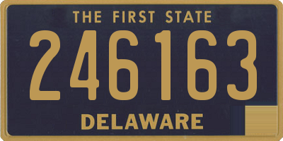 DE license plate 246163