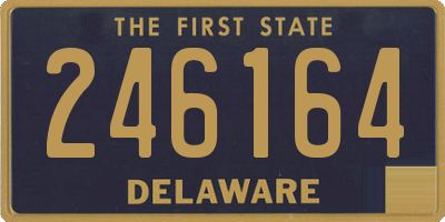 DE license plate 246164