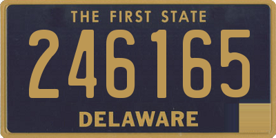 DE license plate 246165