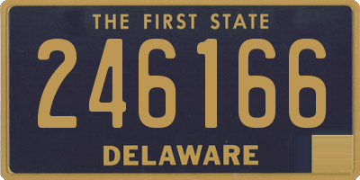 DE license plate 246166