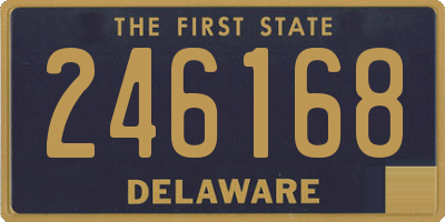 DE license plate 246168