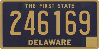 DE license plate 246169