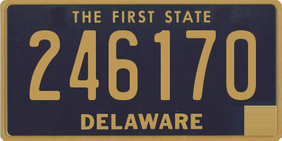 DE license plate 246170
