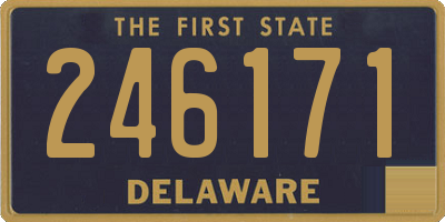DE license plate 246171