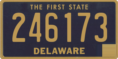 DE license plate 246173