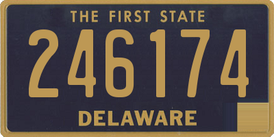 DE license plate 246174