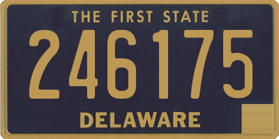 DE license plate 246175