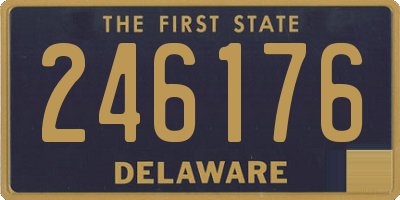 DE license plate 246176