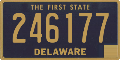 DE license plate 246177