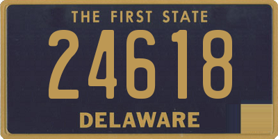 DE license plate 24618