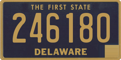 DE license plate 246180