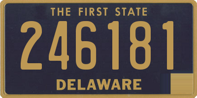 DE license plate 246181