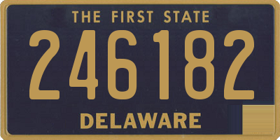 DE license plate 246182