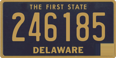 DE license plate 246185