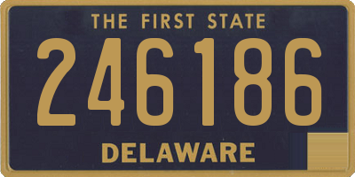 DE license plate 246186