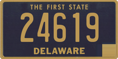 DE license plate 24619