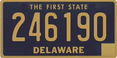 DE license plate 246190