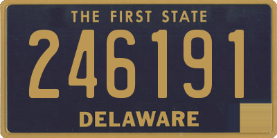 DE license plate 246191