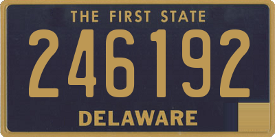 DE license plate 246192