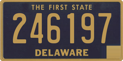 DE license plate 246197