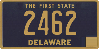 DE license plate 2462