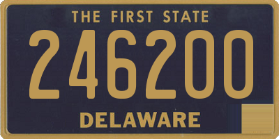 DE license plate 246200