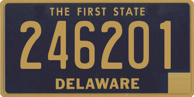 DE license plate 246201