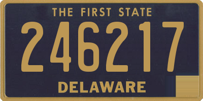 DE license plate 246217