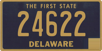 DE license plate 24622