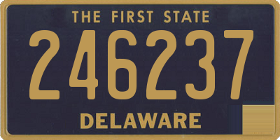 DE license plate 246237