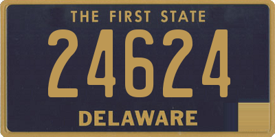 DE license plate 24624