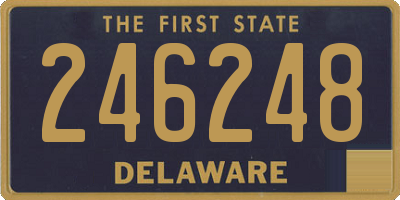 DE license plate 246248