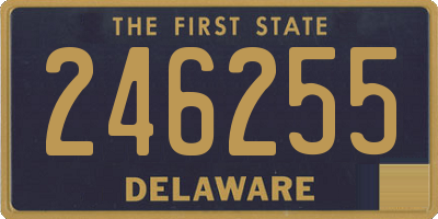 DE license plate 246255