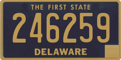 DE license plate 246259