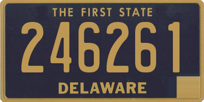 DE license plate 246261