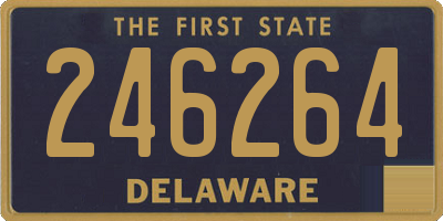 DE license plate 246264
