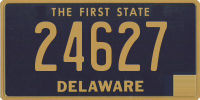 DE license plate 24627