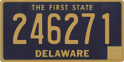 DE license plate 246271