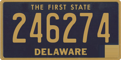 DE license plate 246274