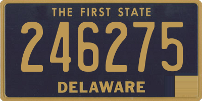 DE license plate 246275