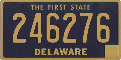 DE license plate 246276