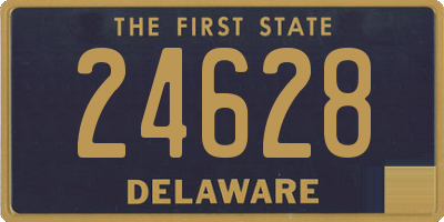 DE license plate 24628