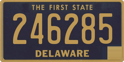 DE license plate 246285