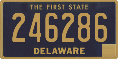 DE license plate 246286