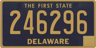 DE license plate 246296