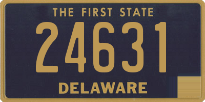 DE license plate 24631