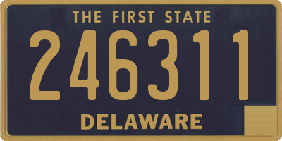 DE license plate 246311